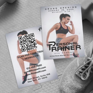 Invitation Salle De Fitness De L'Entraîneur Personnel Personn