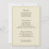 Invitation Salle De Réception De Mariage Classique Simple Et  (Devant)