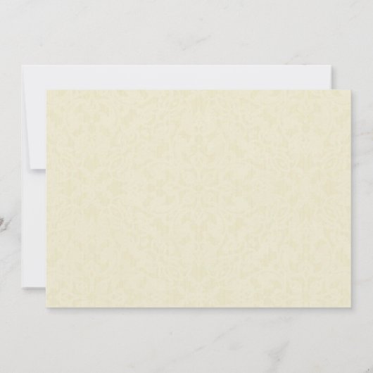 Invitation Salle De Réception De Mariage Classique Simple Et (Dos)