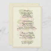 Invitation Salle De Réception De Mariage Classique Simple Et  (Devant / Derrière)