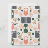 Invitation Salle d'évasion Baby shower de révélation de genre (Dos)