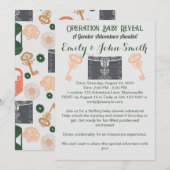 Invitation Salle d'évasion Baby shower de révélation de genre (Devant / Derrière)