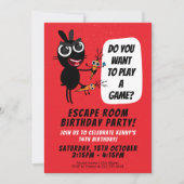 Invitation Salle d'évasion de charme Aventure d'anniversaire (Devant)