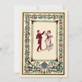 Invitation Salle médiévale éclairée (Dos)