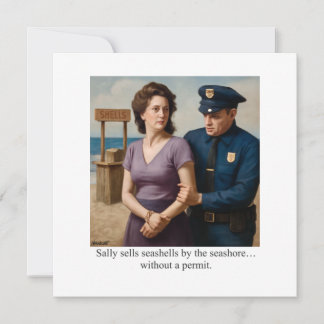 Invitation Sally sells seashells by the seashore