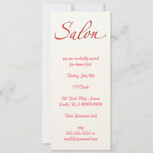 Invitation Salon