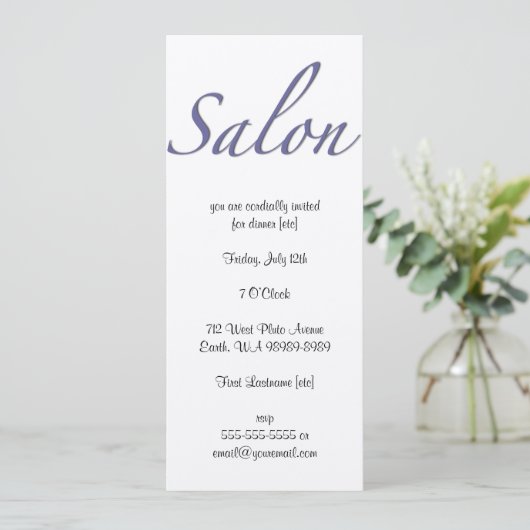 Invitation Salon (Debout devant)