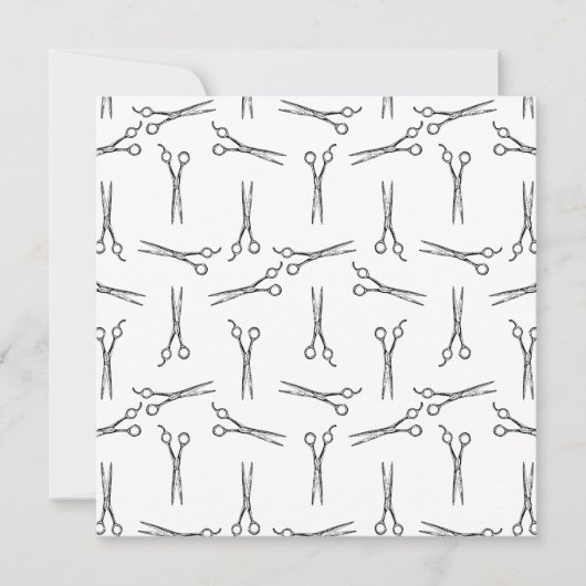 Invitation Salon ciseaux Coiffeur Chevaliers personnalisées B (Devant)