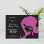 Invitation Salon de beauté (Plum) (Debout devant)