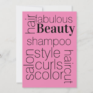 Invitation salon de coiffure,