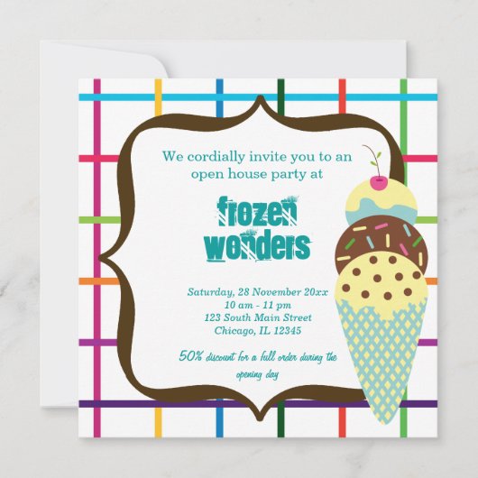 Invitation Salon de glace Open House (Devant)