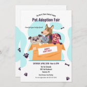 Invitation Salon de l'adoption des animaux (Devant / Derrière)