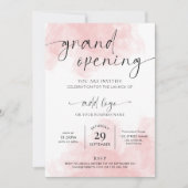 Invitation Salon Élégant de l'aquarelle féminine Ouverture (Devant)