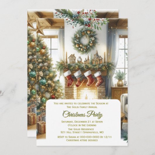 Invitation Salon et Noël (Devant / Derrière)