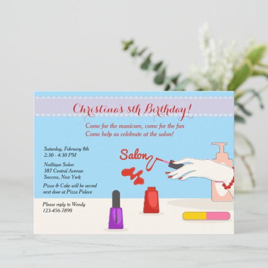 Invitation Salon Party (Debout devant)