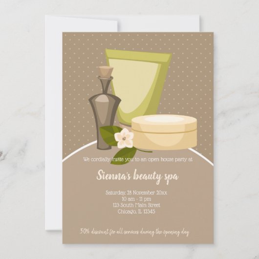 Invitation Salon Spa de beauté (Devant)