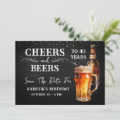 Invitation Salons et bières chaque année Enregistrer la date (Debout devant)