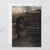 Invitation Saloon de Country rustique Cowboy Pub enterrement  (Devant)