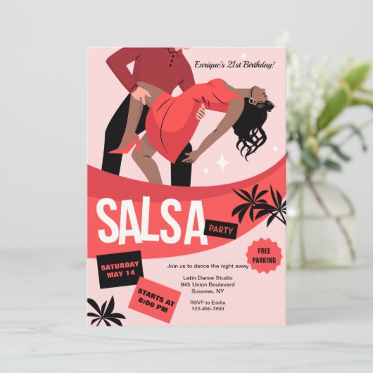 Invitation Salsa (Debout devant)