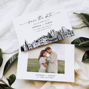 Invitation Salt Lake City Skyline Wedding Enregistrer la cart