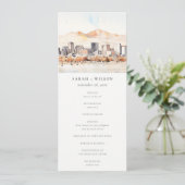 Invitation Salt Lake City, Utah Landscape Wedding Program (Debout devant)