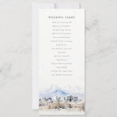 Invitation Salt Lake City Utah Watercolor Wedding Program (Dos)
