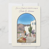 Invitation Salta Argentina watercolor Wedding Enregistrer La  (Devant)