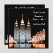 Invitation SaltLakeTemple-InvitationÀMariageRéception (Devant / Derrière)