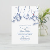 Invitation Saltwater Farm Vineyard Stonington CT Blue Mariage (Debout devant)