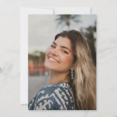 Invitation Salue 21e anniversaire Pink and Gold Photo Invitat (Dos)