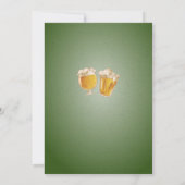 Invitation Salue Bières à 40 ans Hommes Fête d'anniversaire a (Dos)