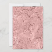 Invitation Saluez le New Year Rose Gold Marble Party (Dos)