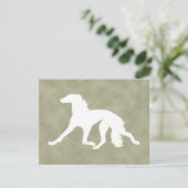 Invitation Saluki Silhouette (Debout devant)