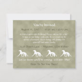 Invitation Saluki Silhouette (Dos)