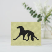 Invitation Saluki Silhouette (Debout devant)
