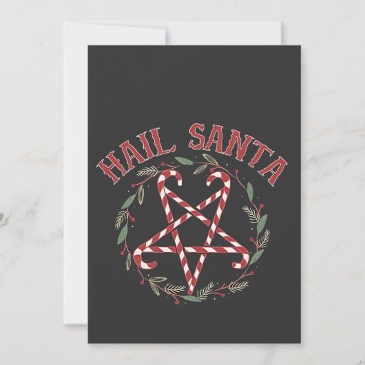 Invitation Salut Satan Noël Krampus Xmas Devil Candy (Devant)
