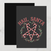 Invitation Salut Satan Noël Krampus Xmas Devil Candy (Devant / Derrière)