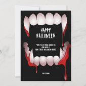 Invitation Salutation de Dracula pour l'Halloween (Devant)
