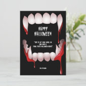 Invitation Salutation de Dracula pour l'Halloween (Debout devant)