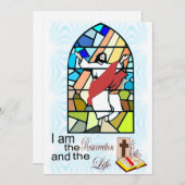 Invitation Salutation de Pâques (Devant / Derrière)