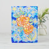 Invitation Salutation de roses (Debout devant)