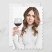 Invitation Salutations 21e anniversaire fille Cocktail photo (Dos)