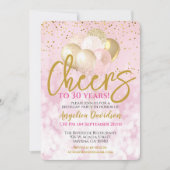 Invitation Salutations à 30 ans 30e anniversaire Gamorous (Devant)