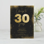 Invitation Salutations à 30 ans Moderne 30e anniversaire (Debout devant)