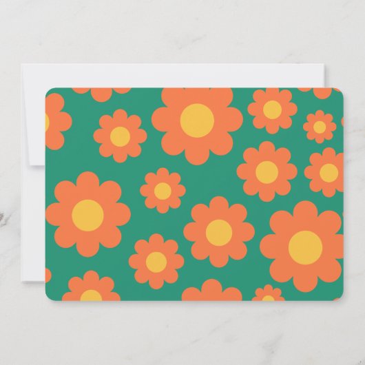 Invitation Salutations à 40 ans rétro 40e anniversaire (Dos)