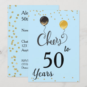 Invitation Salutations à 50 ans