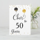 Invitation Salutations à 50 ans (Debout devant)