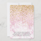 Invitation Salutations À 50 Ans 50ème Anniversaire Glamour (Dos)