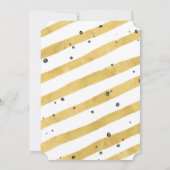 Invitation Salutations à 50 Ans de feuille d'or Balloon 50e a (Dos)