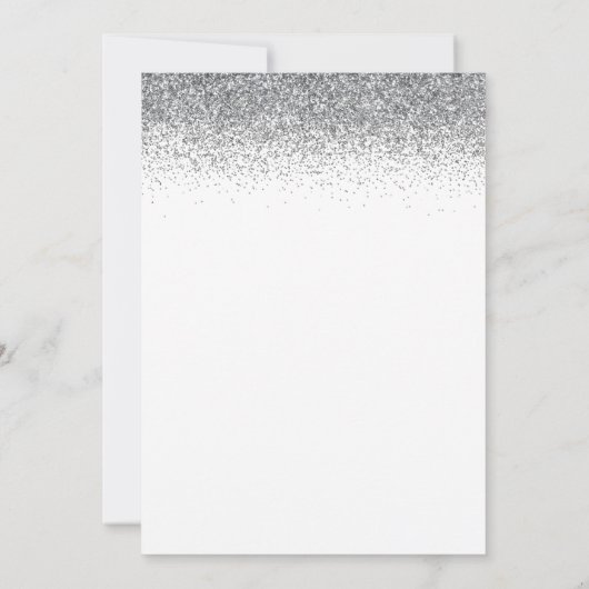 Invitation Salutations à 50 ans Parties scintillant d'or d'ar (Dos)